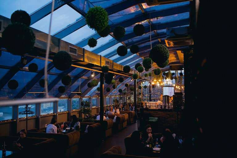 Елка lounge на крыше