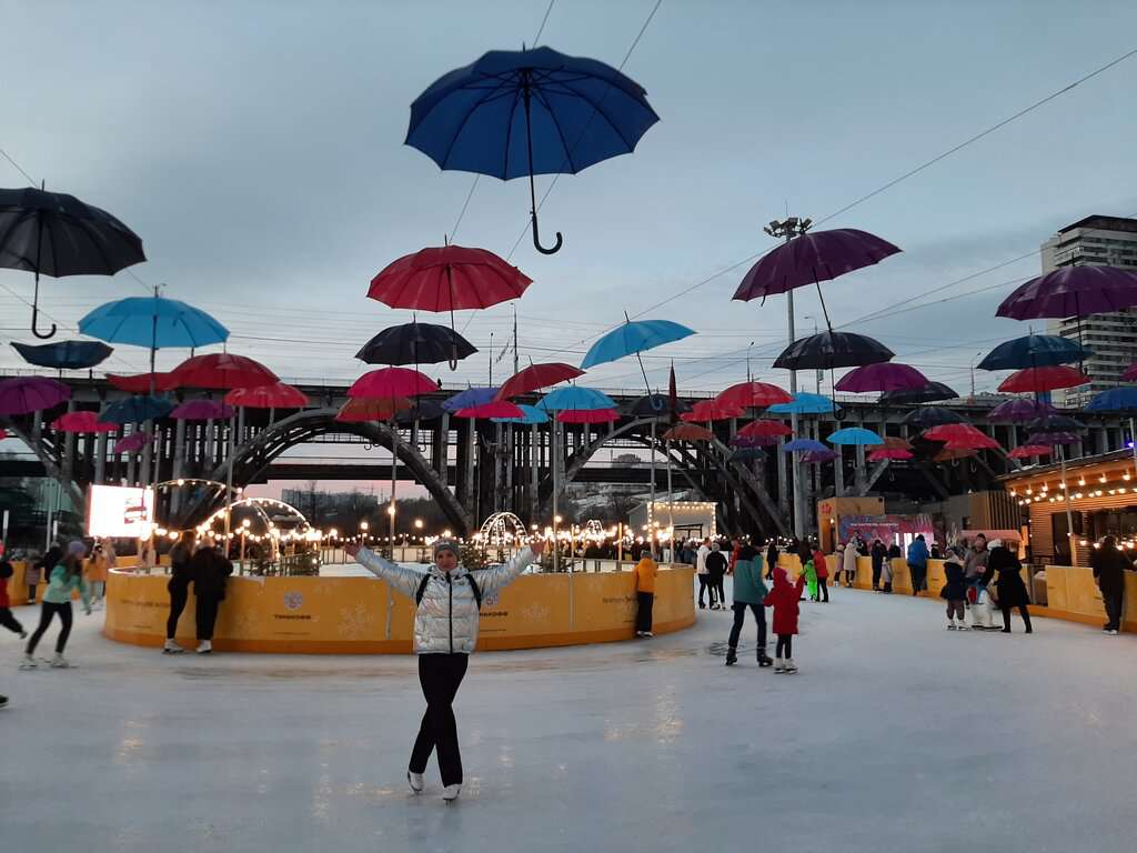 Ледовый каток в парке Раздолье