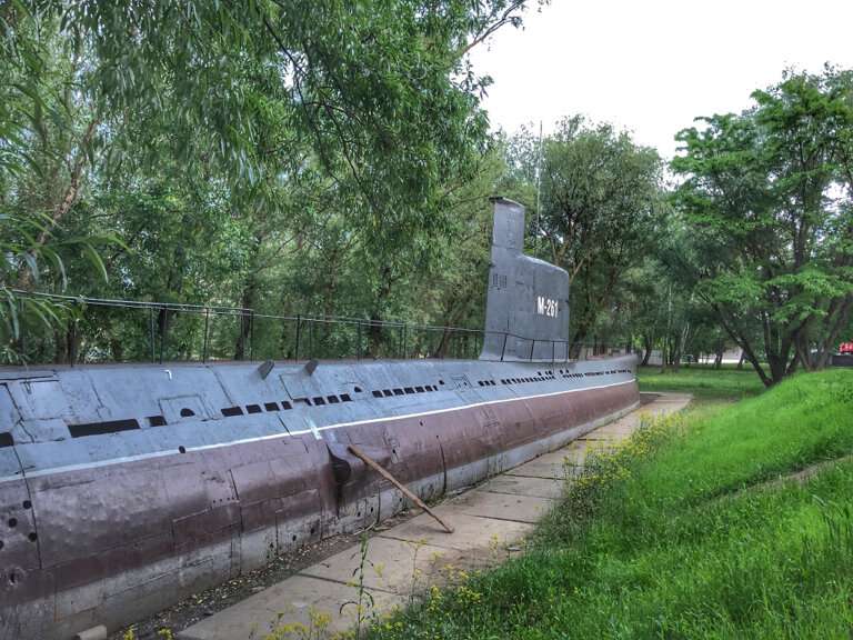 Открытая площадка музея военной техники