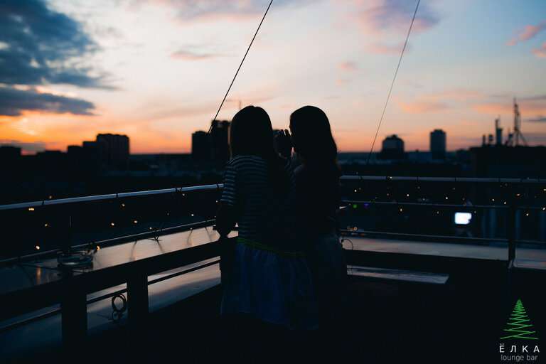 Елка lounge на крыше