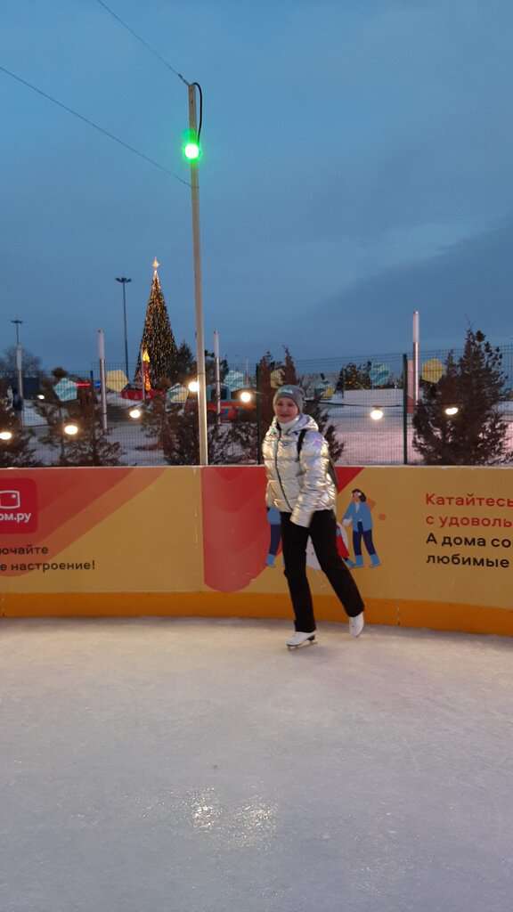 Ледовый каток в парке Раздолье
