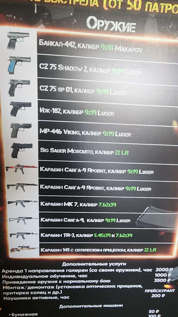 Стрелковый тир Мишень